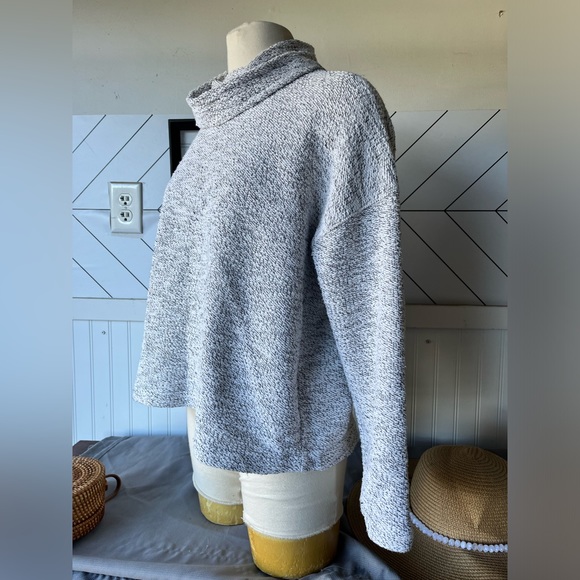 Madewell Mock neck Marled Pullover Top Size M - Picture 9 of 12